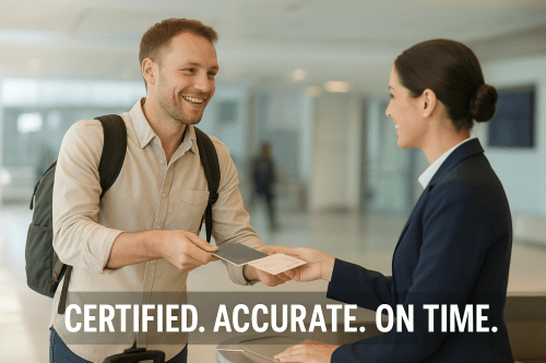 Rush Certified Japanese-to-English Translation for Travel Documents – Secure, Fast and Hassle-free!