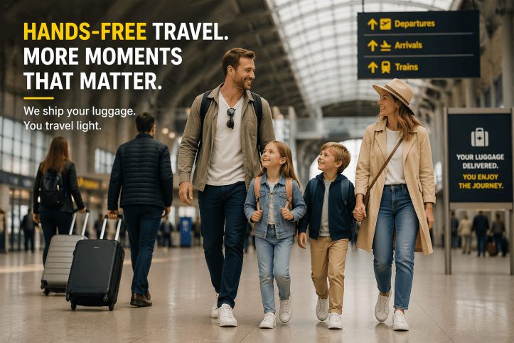 luggage shipping & delivery service, ship luggage abroad, international bag shipping, door-to-door luggage delivery, travel hands-free, expats relocation shipping, digital nomad travel hacks, best luggage shipping for global families, fast luggage delivery for holidays, reliable suitcase shipping for digital nomads