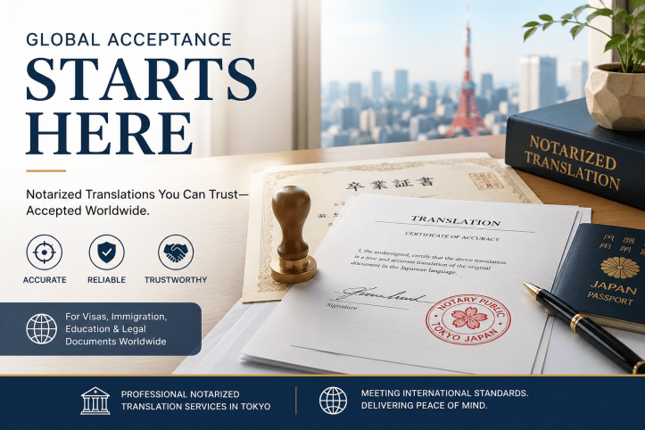 Notarized translation Japan, certified translation Tokyo, document notarization for expats, Japanese translation services, legal translation Japan, certified translation services, Tokyo, Japan